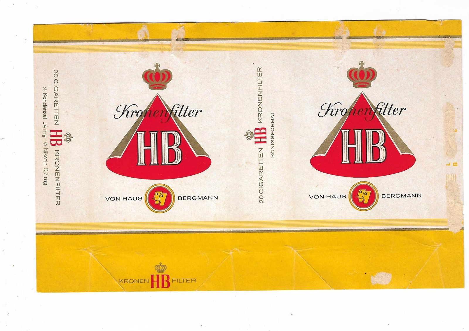 MARQUILLA KRONENFILTER 20 CIGARRILLOS ALEMANIA