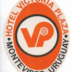 CALCOMANIA DEL HOTEL VICTORIA PLAZA URUGUAY