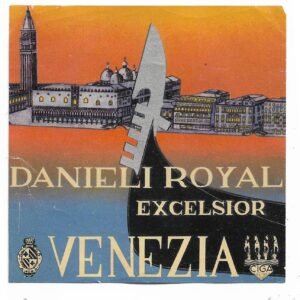CALCOMANIA DEL HOTEL DANIELI ROYAL EXCELSIOR VENEZIA