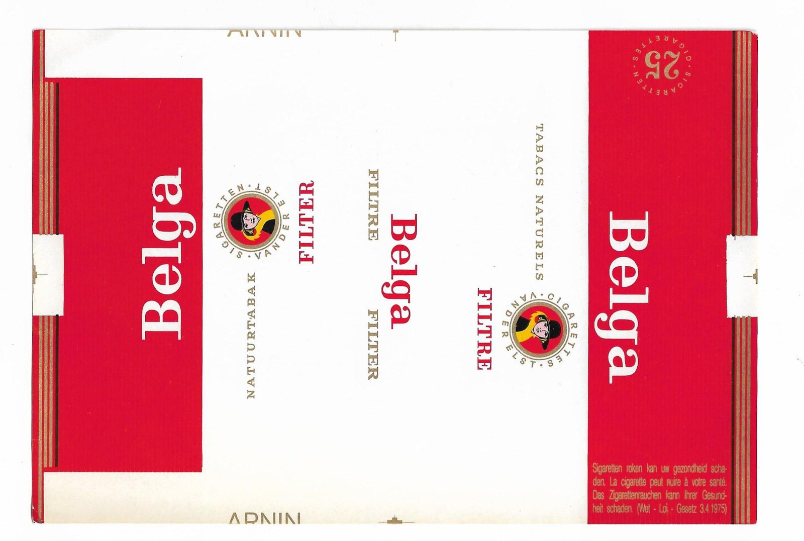 MARQUILLA BELGA 25 CIGARRILLOS BÉLGICA
