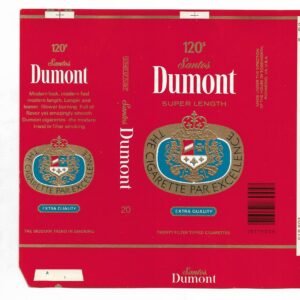 MARQUILLA DUMONT 20 CIGARRILLOS BÉLGICA