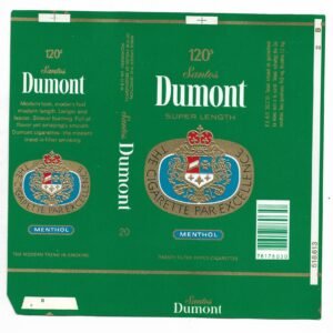 MARQUILLA DUMONT 20 CIGARRILLOS BÉLGICA