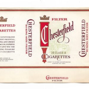 MARQUILLA CHESTERFIELD 20 CIGARRILLOS DE EE.UU SOFT