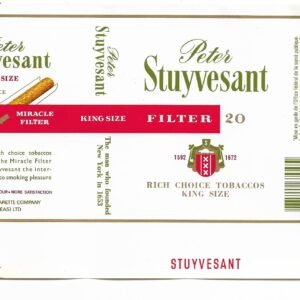 MARQUILLA PETER STUYVESANT 20 CIGARRILLOS DE EE.UU SOFT
