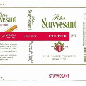 MARQUILLA PETER STUYVESANT 20 CIGARRILLOS DE EE.UU SOFT