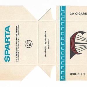 MARQUILLA SPARTA 20 CIGARRILLOS CHECOSLOVAQUIA