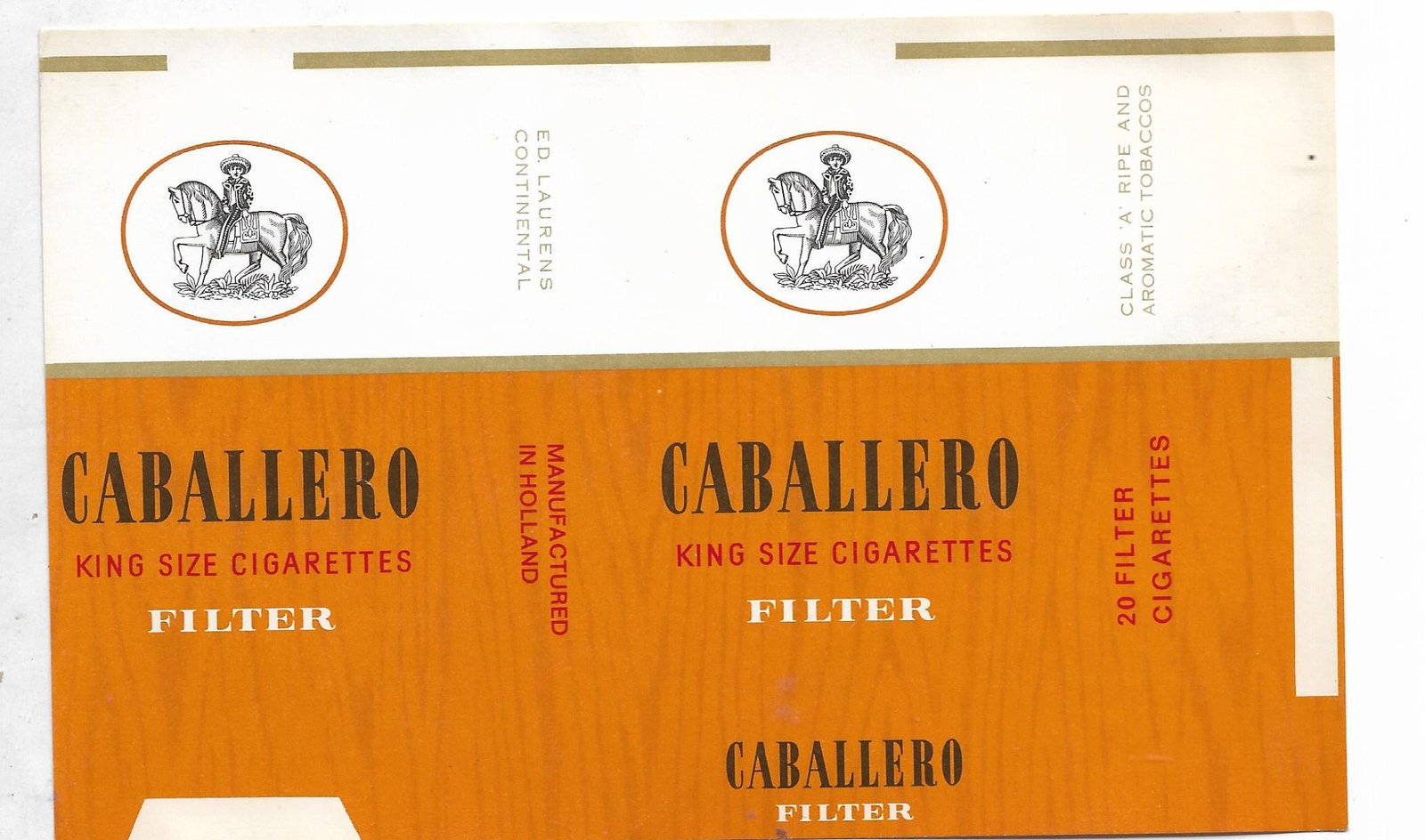 MARQUILLA CABALLERO 20 CIGARRILLOS HOLANDA