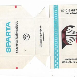 MARQUILLA SPARTA 20 CIGARRILLOS CHECOSLOVAQUIA