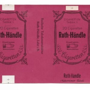 MARQUILLA ROTH-HANDLE 20 CIGARRILLOS ALEMANIA