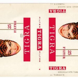MARQUILLA TIGRA 25 CIGARRILLOS CHECOSLOVAQUIA