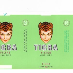 MARQUILLA TIGRA 20 CIGARRILLOS CHECOSLOVAQUIA
