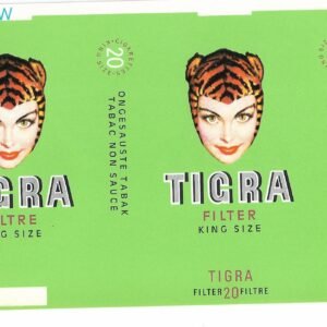 MARQUILLA TIGRA 20 CIGARRILLOS CHECOSLOVAQUIA