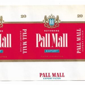 MARQUILLA PALLMALL 20 CIGARRILLOS HOLANDA