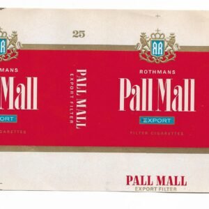 MARQUILLA PALLMALL 25 CIGARRILLOS HOLANDA