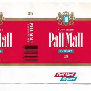 MARQUILLA PALLMALL 25 CIGARRILLOS HOLANDA