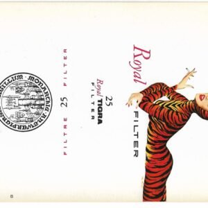 MARQUILLA ROYAL TIGRA 25 CIGARRILLOS CHECOSLOVAQUIA