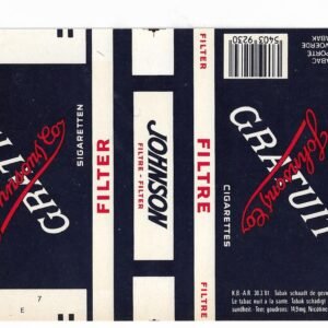 MARQUILLA JOHNSON 25 CIGARRILLOS CHECOSLOVAQUIA