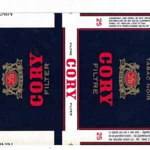 MARQUILLA CORY 25 CIGARRILLOS CHECOSLOVAQUIA