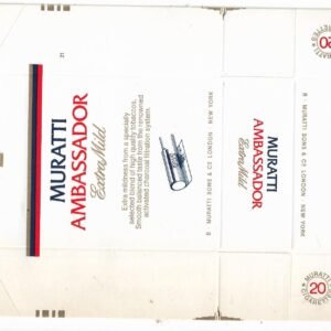 MARQUILLA MURATTI AMBASSADOR 20 CIGARRILLOS HOLANDA BOX