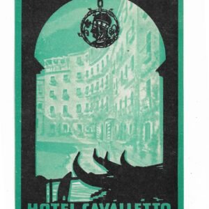CALCOMANIA DEL HOTEL CAVALLETTO VENEZIA