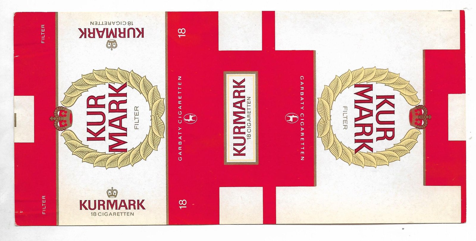 MARQUILLA KUR MARK 18 CIGARRILLOS ALEMANIA
