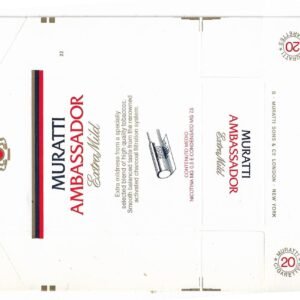 MARQUILLA MURATTI AMBASSADOR 20 CIGARRILLOS HOLANDA BOX
