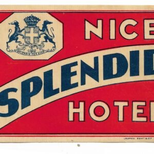 CALCOMANIA DEL NICE SPLENDID HOTEL