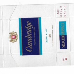 MARQUILLA CAMBRIDGE 20 CIGARRILLOS NUEVA ZELANDA