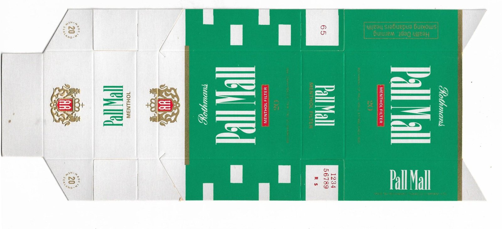 MARQUILLA PALL MALL 20 CIGARRILLOS NUEVA ZELANDA
