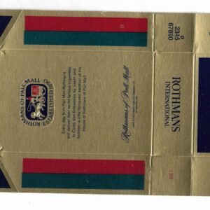 MARQUILLA ROTHMANS 20 CIGARRILLOS NUEVA ZELANDA