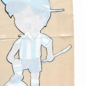 CALCOMANIA DEL GAUCHITO MASCOTA OFICIAL DEL MUNDIAL DEL 78´