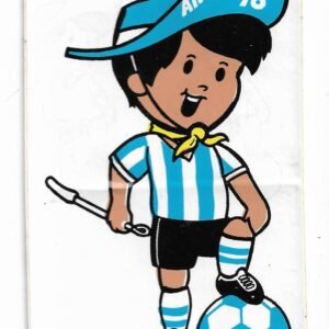 CALCOMANIA DEL GAUCHITO MASCOTA OFICIAL DEL MUNDIAL DEL 78´