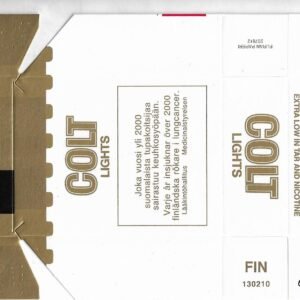 MARQUILLA COLT LIGTHS 20 CIGARRILLOS FINLANDIA BOX