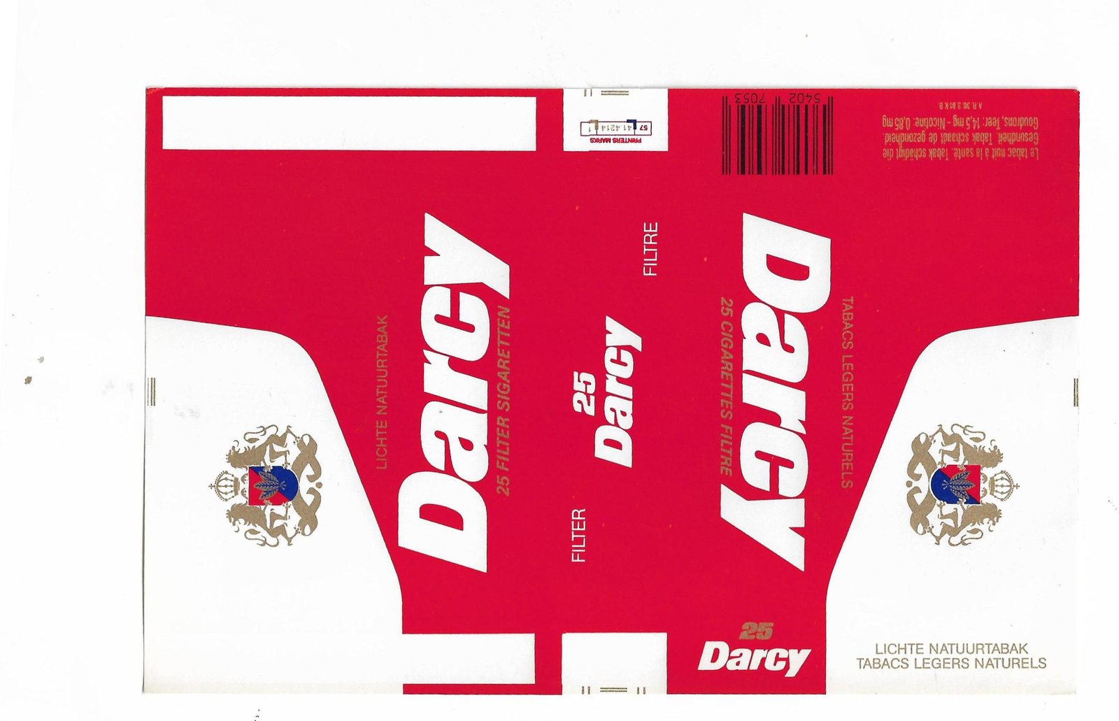 MARQUILLA DARCY 25 CIGARRILLOS BÉLGICA