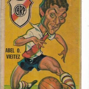 FIGURITA DEL ALBUM GOLASO TARJETON FUTBOL 1965 ABEL OMAR VIEITEZ N° 39