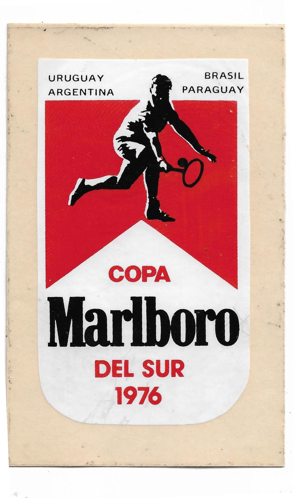 CALCOMANIA DE MARLBORO DE LA COPA DEL SUR 1976