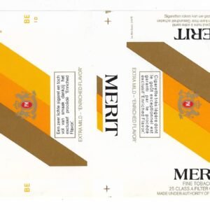 MARQUILLA MERIT 25 CIGARRILLOS BÉLGICA