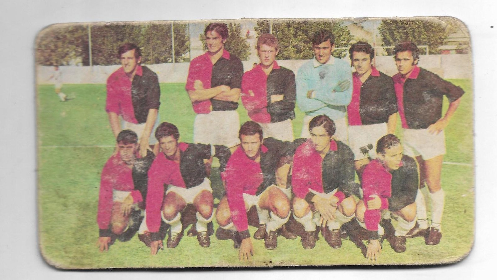 FIGURITA SUPER FUTBOL 1971 TARJETON DEL CLUB ATLÉTICO DE COLÓN DE SANTA FÉ N°19