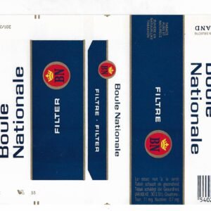 MARQUILLA BOULE NATIONALE 25 CIGARRILLOS BÉLGICA