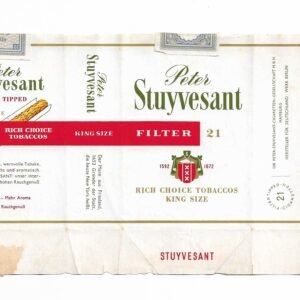 MARQUILLA PETER STUYVESANT 20 CIGARRILLOS ALEMANIA