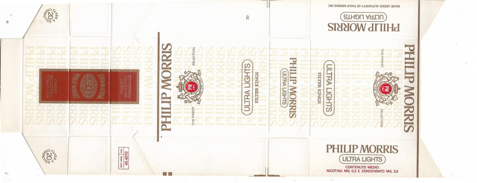 MARQUILLA PHILIP MORRIS 30 CIGARRILLOS ALEMANIA BOX