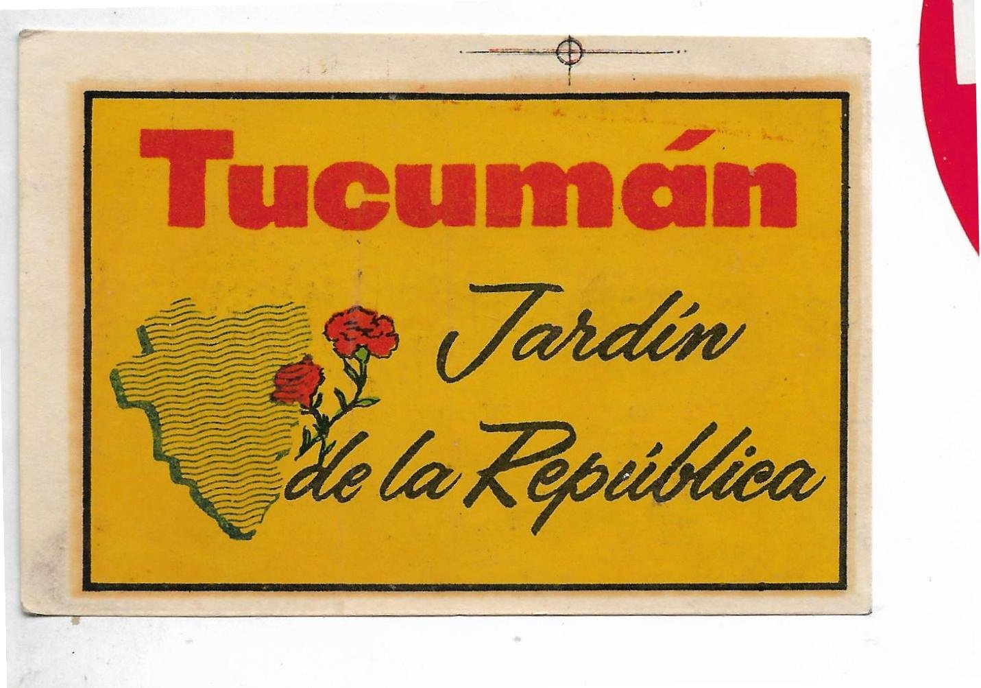 CALCOMANIA DEL JARDIN DE LA REPUBLICA DE TUCUMÁN