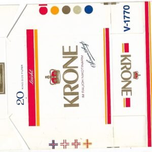 MARQUILLA KRONE 20 CIGARRILLOS ALEMANIA BOX