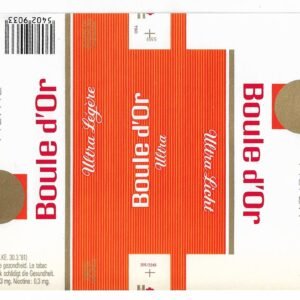 MARQUILLA BOULE d´OR 25 CIGARRILLOS BÉLGICA
