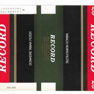 MARQUILLA RECORD 25 CIGARRILLOS BÉLGICA