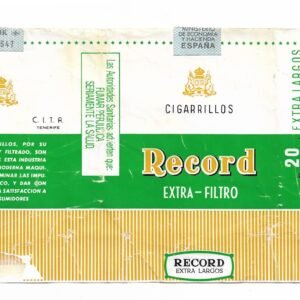 MARQUILLA RECORD 20 CIGARRILLOS ESPAÑA