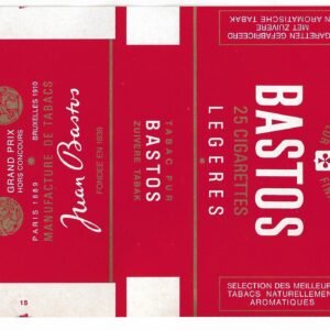 MARQUILLA BASTOS 25 CIGARRILLOS BÉLGICA