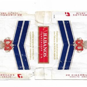 MARQUILLA HABANOS 20 CIGARRILLOS ESPAÑA