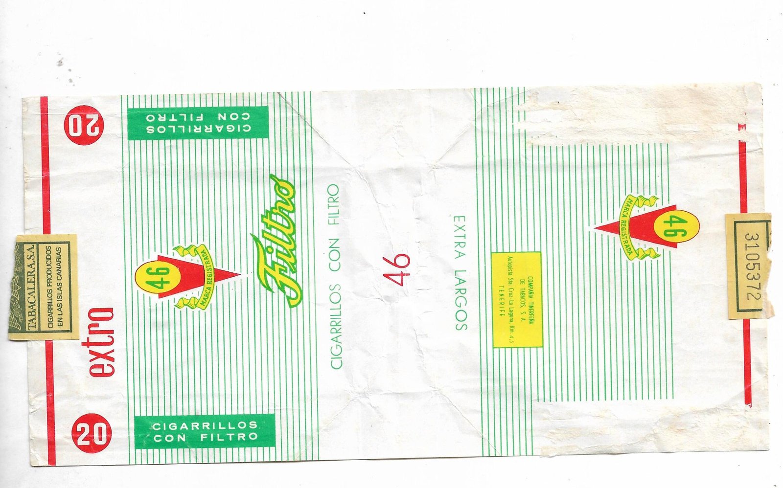 MARQUILLA 46 20 CIGARRILLOS ESPAÑA