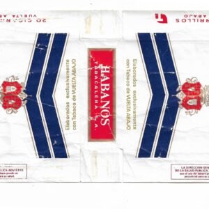 MARQUILLA HABANOS 20 CIGARRILLOS ESPAÑA